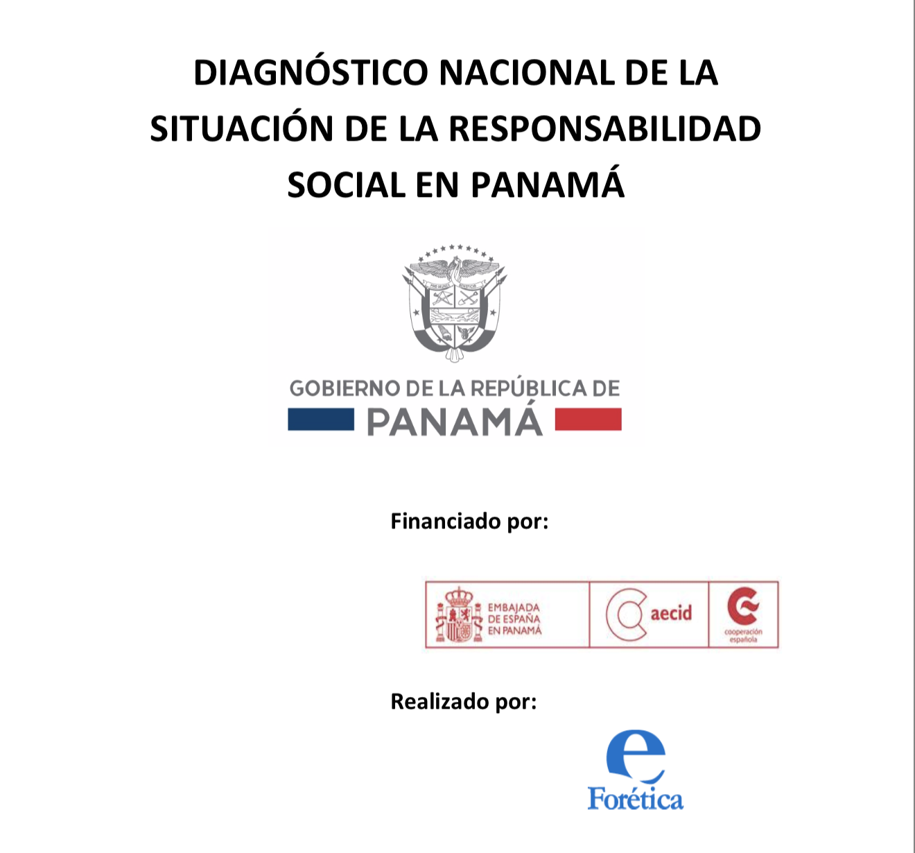 Diagnóstico Nacional de la Situación de la Responsabilidad Social en Panamá